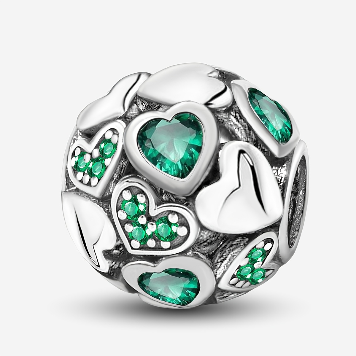 Heart Circle Beads DIY Bead for Bracelets & Bangles